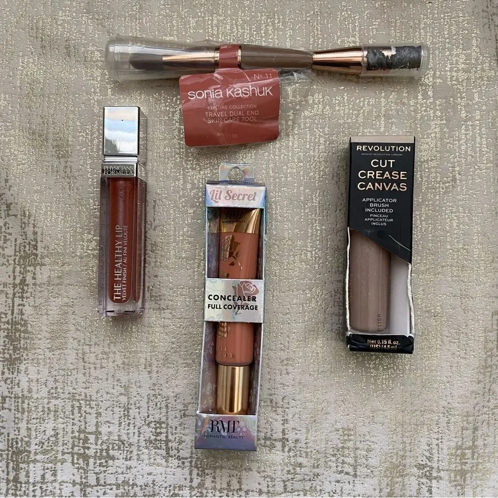 New/Sealed Four Make Up Items Physicians Formula, Revolution, Sonia Kashuk & RMT